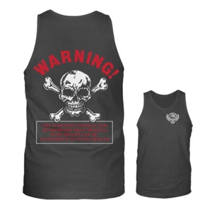 WARNING BIKER Graphic Tank Top - Bild 1 von 4