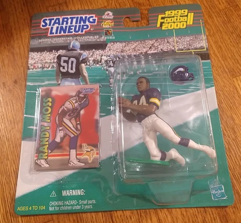 1999 Randy Moss Minnesota Vikings rookie football clean mint Starting Lineup Cover