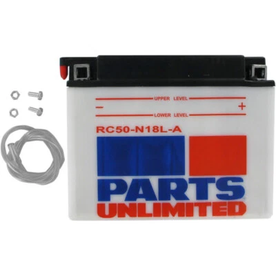 Parts Unlimited 12V Heavy-Duty Battery Y50-N18L-A (RC50-N18L-A2) - Image 1 of 2