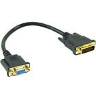DVI 24+5 Male to VGA Female M/F Adapter Cable Video Monitor Converter Cord Plug