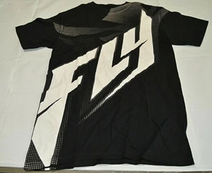 T-shirt Fly Racing uomo grafica girocollo manica corta logo nero taglia L nuova senza etichette - Foto 1 di 3