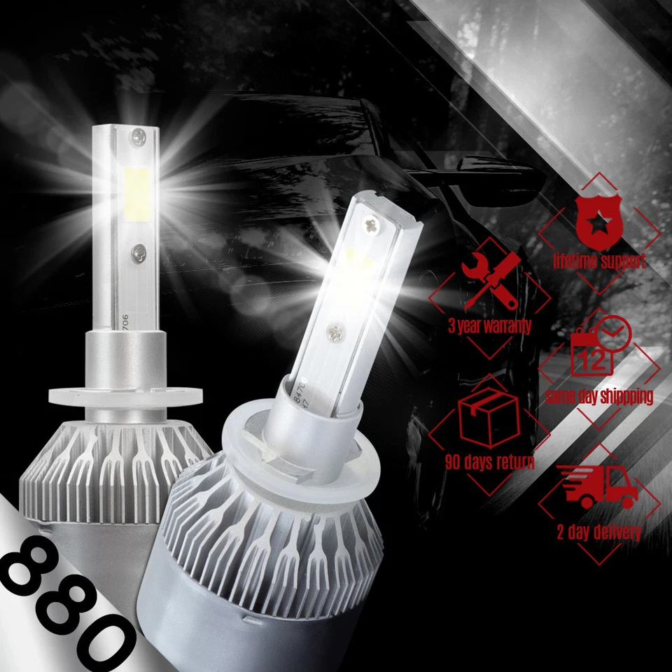 Комплект светодиодных противотуманных фар XENTEC 893 белые для Mitsubishi Galant 1998-2003 годов выпуска - Изображение 1 из 4