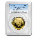 2014-W 3/4 oz Gold Kennedy 1/2 Dollar Pr-70 Pcgs