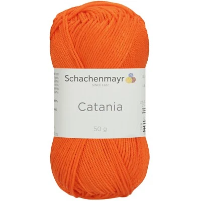 Catania Di Schachenmayr - NEON ARANCIONE (00443) - 50 G / Circa 125 M Lana - Immagine 1 di 4
