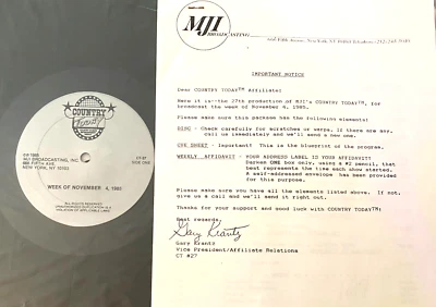 11/4/85 COUNTRY TODAY FEATURES LORETTA LYNN 3 PART INTERVIEW & TUNES; HW, JR - Image 1 of 3