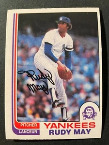 Rudy MAY 1982 O-Pee-Chee OPC Baseball #128 New York Yankees - Picture 1 of 2
