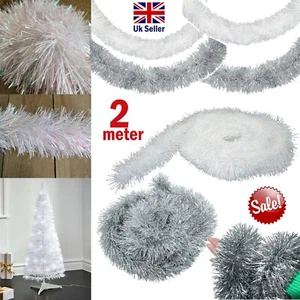 2M Luxury Thick Chunky Tinsel Garlands, Xmas Tree Ornaments Party Decoration - Picture 1 of 106