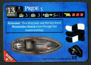 **Pirates Of The Revolution, 3 MAST PIRATE SHIP, PRIDE, #UL004 - Picture 1 of 3