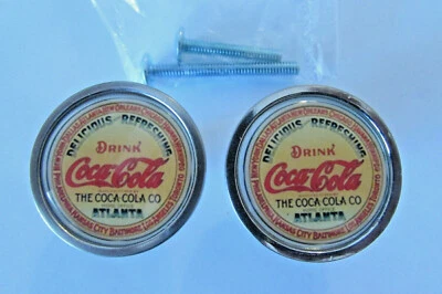 Coca-Cola  Cabinet Knobs, Coca-Cola  Logo Cabinet Pull / kitchen knob ,Coke soda - Image 1 of 2