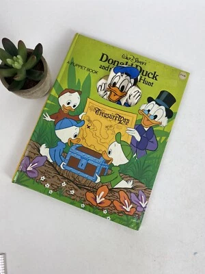 1981 Donald Duck and the Treasure Hunt Walt Disney Puppet Book - Image 1 of 4