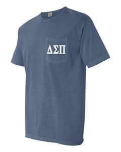 Camisa Delta Sigma Pi Business Fraternity COLORES CÓMODOS BOLSILLO - NUEVA - Imagen 1 de 13