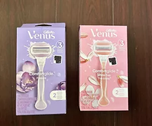 2 maquinillas de afeitar Venus Comfort Glide White Tea, 1 maquinilla de afeitar y 2 recambios por caja. - Imagen 1 de 2