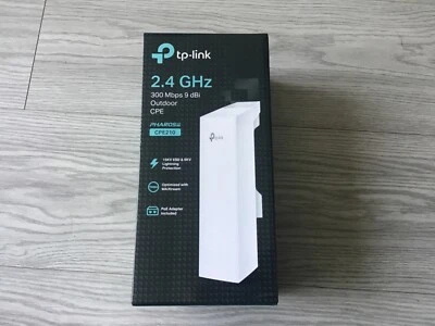 TP-Link CPE210 2.4GHz 300Mbps 9dBi Outdoor CPE AP Bridge outdoor wireless net - Image 1 of 4