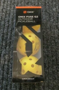 New Onix Fuse G2 Pickleball Ball | Outdoor | Yellow | 3 Pack - Picture 1 of 5