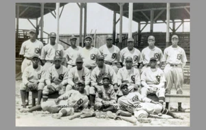 FOTO squadra Baltimora Black Sox 1925 squadra di baseball Negro League giocatori neri - Foto 1 di 2