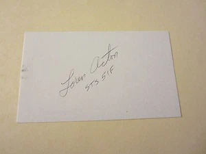 Loren Acton Astronaut handsignierte signed 3x5 Karteikarte USA NASA - Bild 1 von 3