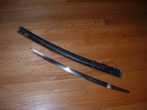[GN1-02-01-46] Japanese Sword:  Mumei Wakizashi Blade and Habaki