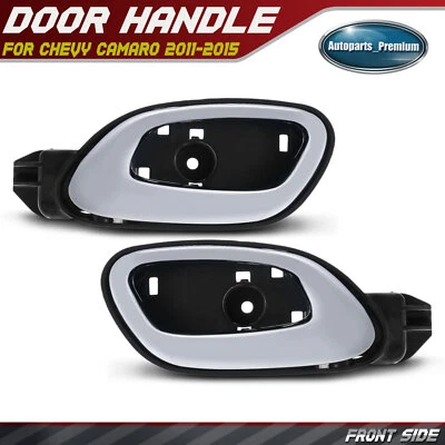 Front Driver & Passenger Chrome Interior Door Handle for Chevy Camaro 2011-2015 - Image 1 of 4