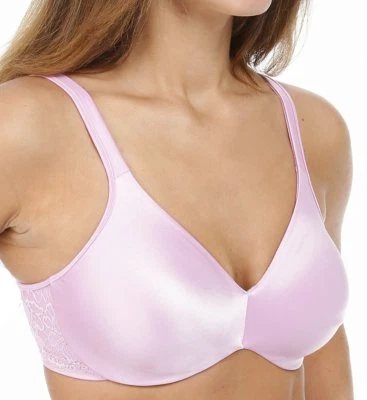 Sujetador Bali Comfort Indulgence UW Sujetador Alisador Sin Forro Beso Profundo Rosa Encaje 3508 Foto 1 de 4