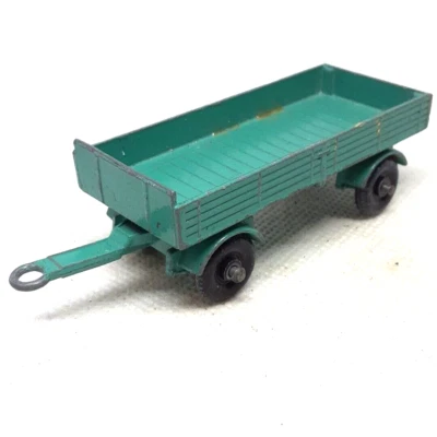 Lesney Matchbox Mercedes Trailer No.2 1968 Teal Made in United Kingdom - Image 1 of 4