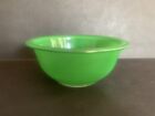 Pyrex Mixing Bowl 322 Green Glass Clear Bottom Primary 1 Liter Vtg