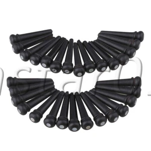 30 STCK. Ebenholz Akustikgitarre Brücke Pins für Akustikgitarre 30 x 8 mm - Bild 1 von 5