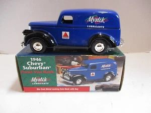 Vintage 1946 Chevy Suburban Coin Bank Mystik Lubricants Citgo Promotion 1999 - Picture 1 of 20