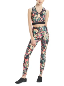 Top corto Josie Natori Active Solstice para mujer con cuello en V (camuflaje, mediano) - Imagen 1 de 5