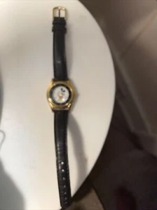 Orologio Vintage Topolino Lorus Cinturino Pelle Marrone Giappone - Foto 1 di 1