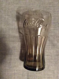 Vintage Libbey Coke Coca-Cola Smoke Glass Cup Tumbler - Picture 1 of 3