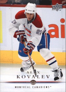 2008-09 Upper Deck Canadiens Hockey Card #358 Alex Kovalev