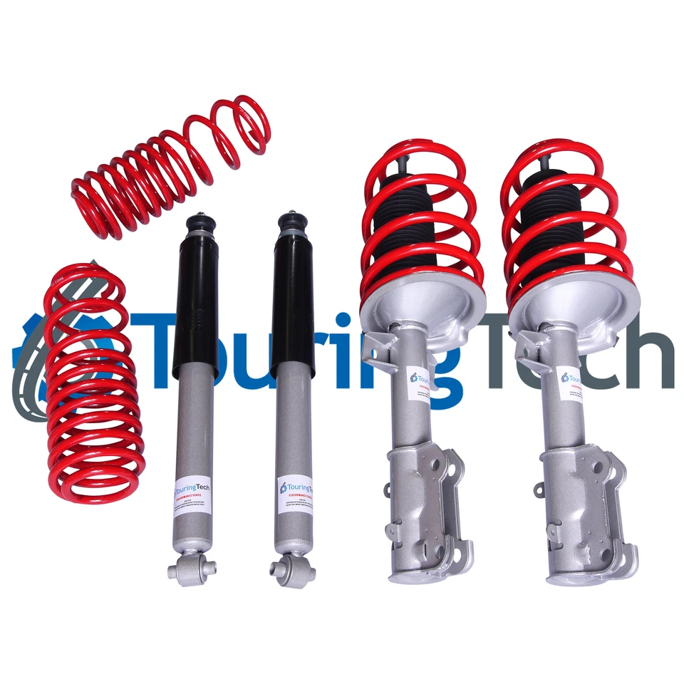 Touring Tech Performance Shocks Lowering Spring 1.6"F/2.0"R for 05+ Ford Mustang - Image 1 of 4