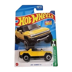 2022 Hot Wheels #130 HW Green Speed 3/5 GMC HUMMER EV Yellow/Black w/Beadloc Sp - Picture 1 of 12