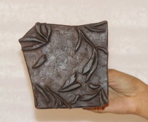 Wooden Printing Blocks Hand Carved Textile Fabric Stamps 11579 - Picture 1 of 8