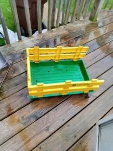 Peg Perego John Deere Tractor Trailer Cargo Box Only Replacement Yellow /Green - Picture 1 of 7