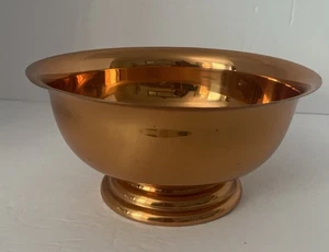 Vintage Coppercraft Guild Sockel Kupferschale Bowle Schale 9" Taunton Masse. - Bild 1 von 10