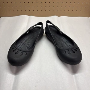 CROCS MUJER KADEE BALLET ZAPATOS PLANOS CONFORT NEGRO TALLA 7 - Imagen 1 de 15