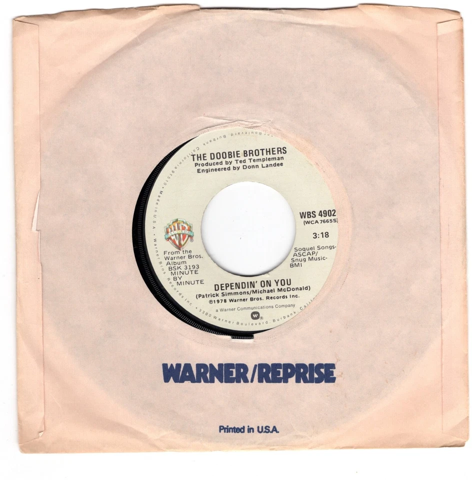 The Doobie Brothers Dependin' On You (Mint-)) - Image 1 of 1