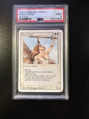 1994 Magic the Gathering Revised Serra Angel PSA 9 Mint - Image 1 of 2