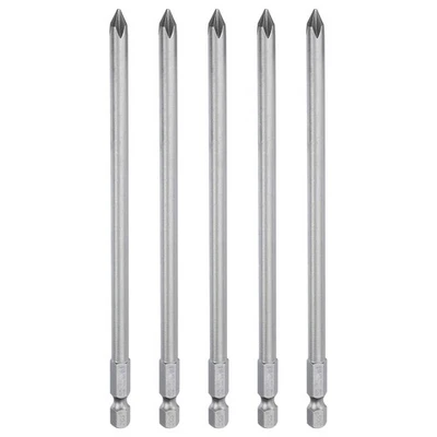 5pcs Magnetic Phillips Screwdriver Bit PH1 1/4" Hex Shank 150mm Long 6mm Rod - Imagen 1 de 4