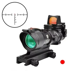 Red Dot ACOG 4x32 Rotpunktsucher mit roter Glasfaser + red dot RMR - Bild 1 von 5