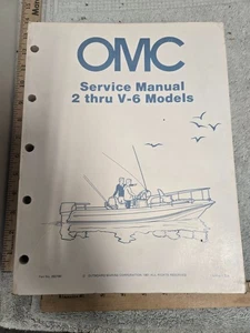 OMC fueraborda Marine Corp, 1981, manual de servicio, modelos 2 a V6 - Imagen 1 de 1