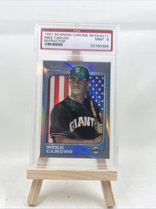 Bowman Chrome International Refractor Mike Caruso 1997 #211 novato radiocontrol - Imagen 1 de 7