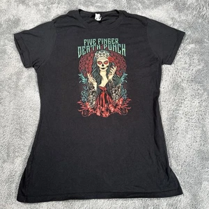 Camisa Five Finger Death Punch Para Mujer Talla S Tatuaje Rock Metal Banda Concierto Camiseta - Imagen 1 de 10