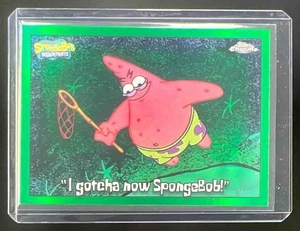 2025 Topps Chrome SpongeBob SquarePants "I gotcha now SpongeBob!" #189 Green - Picture 1 of 2
