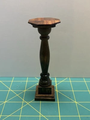 Wooden Pedestal Stand with Octagon Top – Dollhouse Miniature - Image 1 of 4
