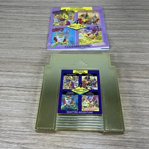 4 QUATTRO ADVENTURE NES Nintendo NES cartuccia gioco e manuale 1985 - Foto 1 di 2