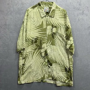 Jams World Shirt Palm Delight Hawaii Print XL Green Button Up Short Sleeve - Picture 1 of 11