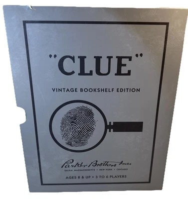 Clue Vintage Bookshelf Edition New Cloth Covered Book In Cardboard Sleeve - Image 1 of 4