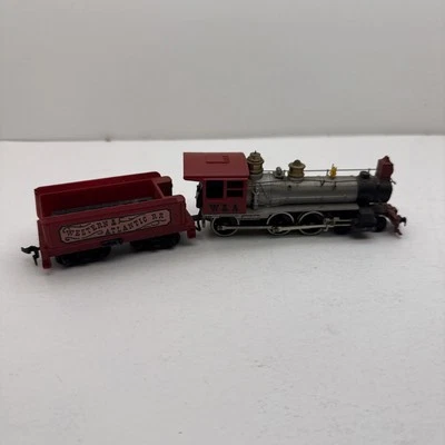 Tyco Mantua HO Scale Western & Atlantic 4-6-0 Steam engine with Tender Vtg Set - Image 1 of 4